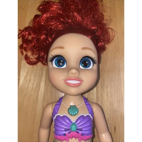 Disney Princess the Little Mermaid Ariel Doll Sings And Lights Up Works 14” - Picture 2 of 7